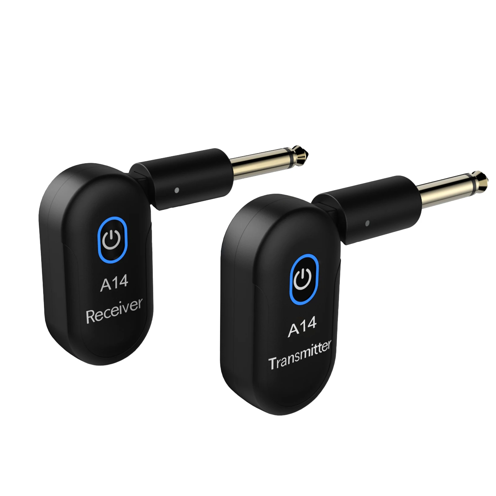 2.4GHz Wireless Guitar System Rechargeable Audio Wireless Transmitter Receiver 90&deg;Rotatable for Guitar Bass Electric Instruments wireless guitar system