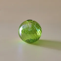 Iridescent Glass Vase for Tabletop & Home Decor (D8cm Green)