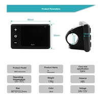 Écran LCD étanche pour vélo électrique, compteur de documents LCD pour VTT, scooter électrique, S869, 5 broches, 24V-72V 6