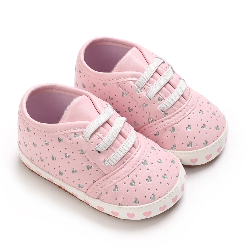 Elegant Pink Newborn Baby Shoes – Breathable, Non-Slip First Walkers