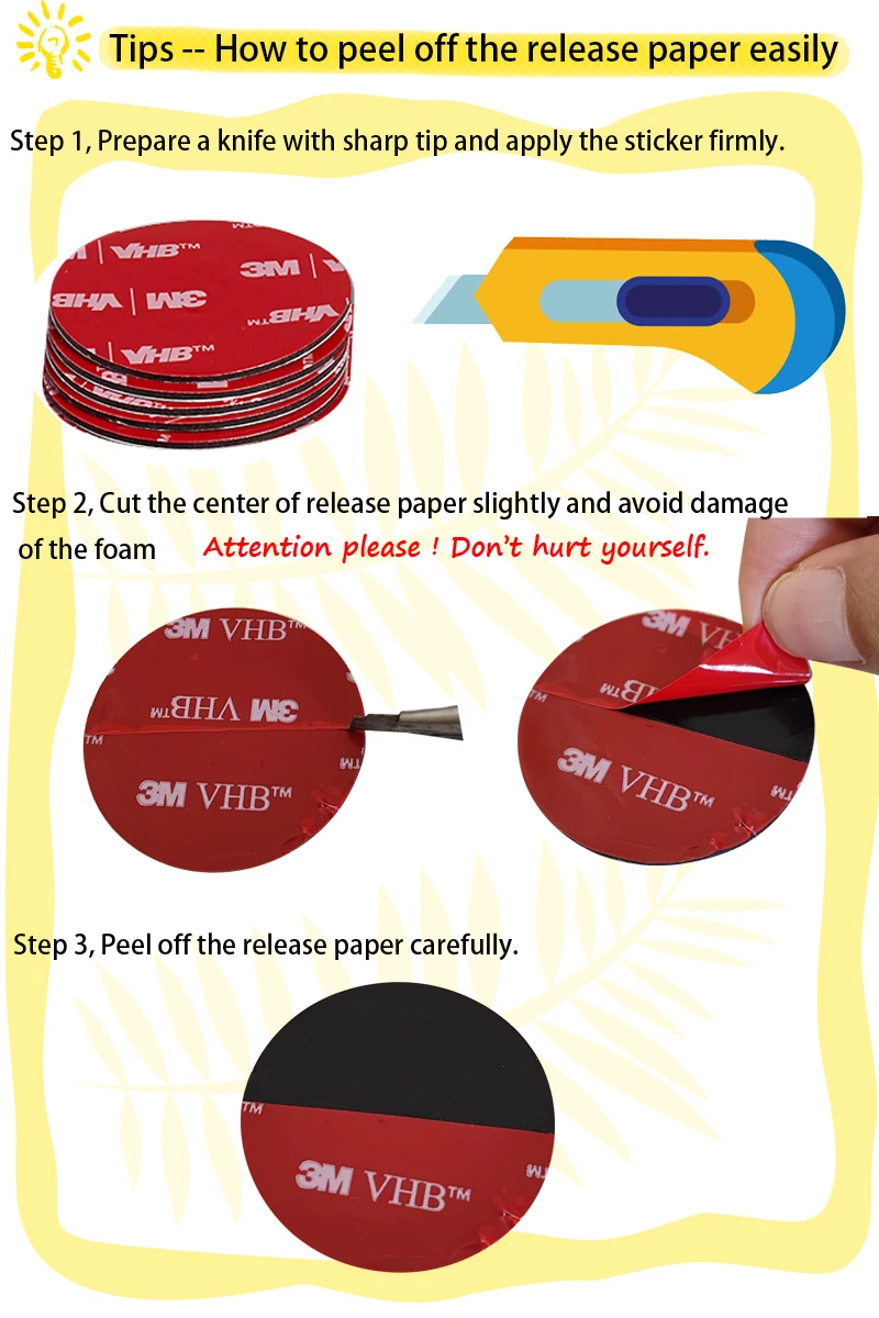 CANOPUS 3M Double Sided Pads Heavy Duty Waterproof | Ubuy