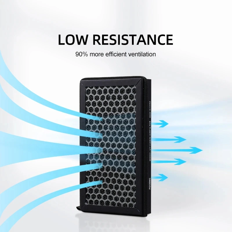 2pcs HEPA N98 For Tesla Model 3 Model Y Carbon Activated PM2.5 Cleaner Air Filter Conditioner Replacement Kit Car Accessories