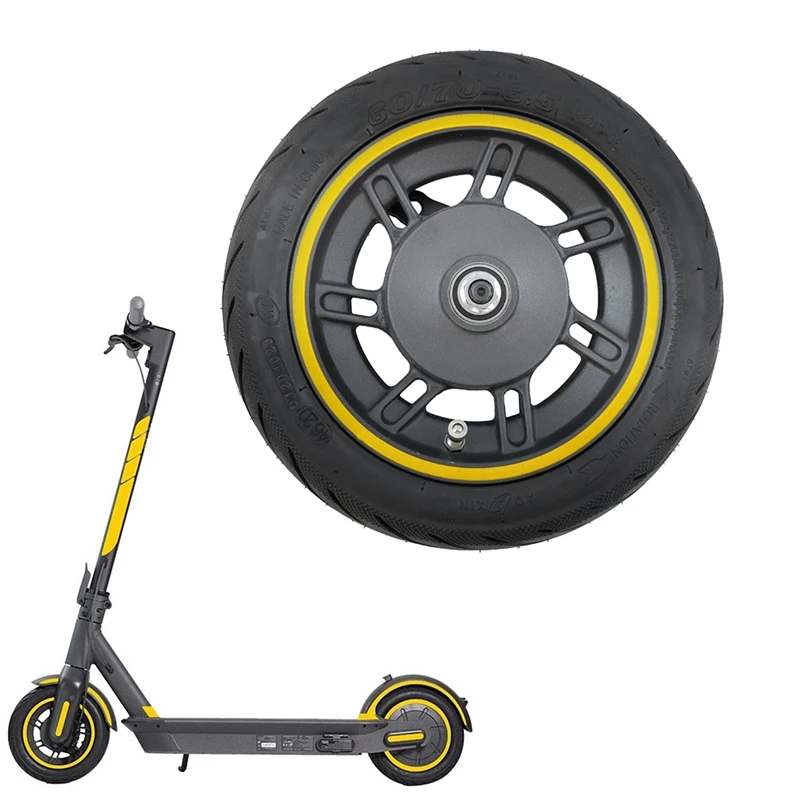 

Переднее колесо для Ninebot Max G30 Kickscooter, 10-дюймовая Передняя Ступица колеса с 60/70-6,5 вакуумными шинами в сборе, запасные части