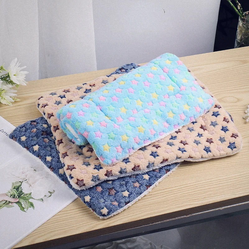 Коврик для сна домашних животных теплая кровать кошек и собак мягкое толстое