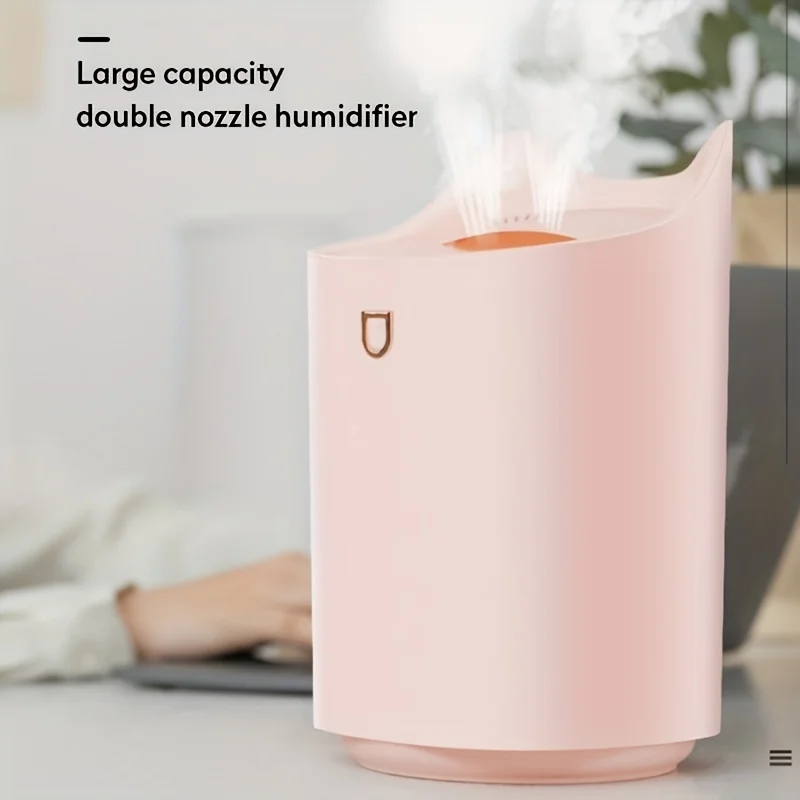 3.3L Large Capacity Double Nozzle LED Light humidifier Ultrasonic 3300ml Essential Oil Diffuser H2o Room Air Humidifiers