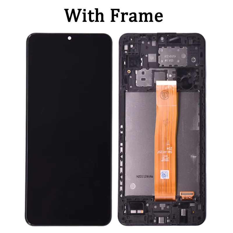 LCD Display Screen 6.5" For Samsung A12 Nacho A127 A12 A125 with frame Touch Screen Digitizer For Samsung SM-A127F A127F/DS