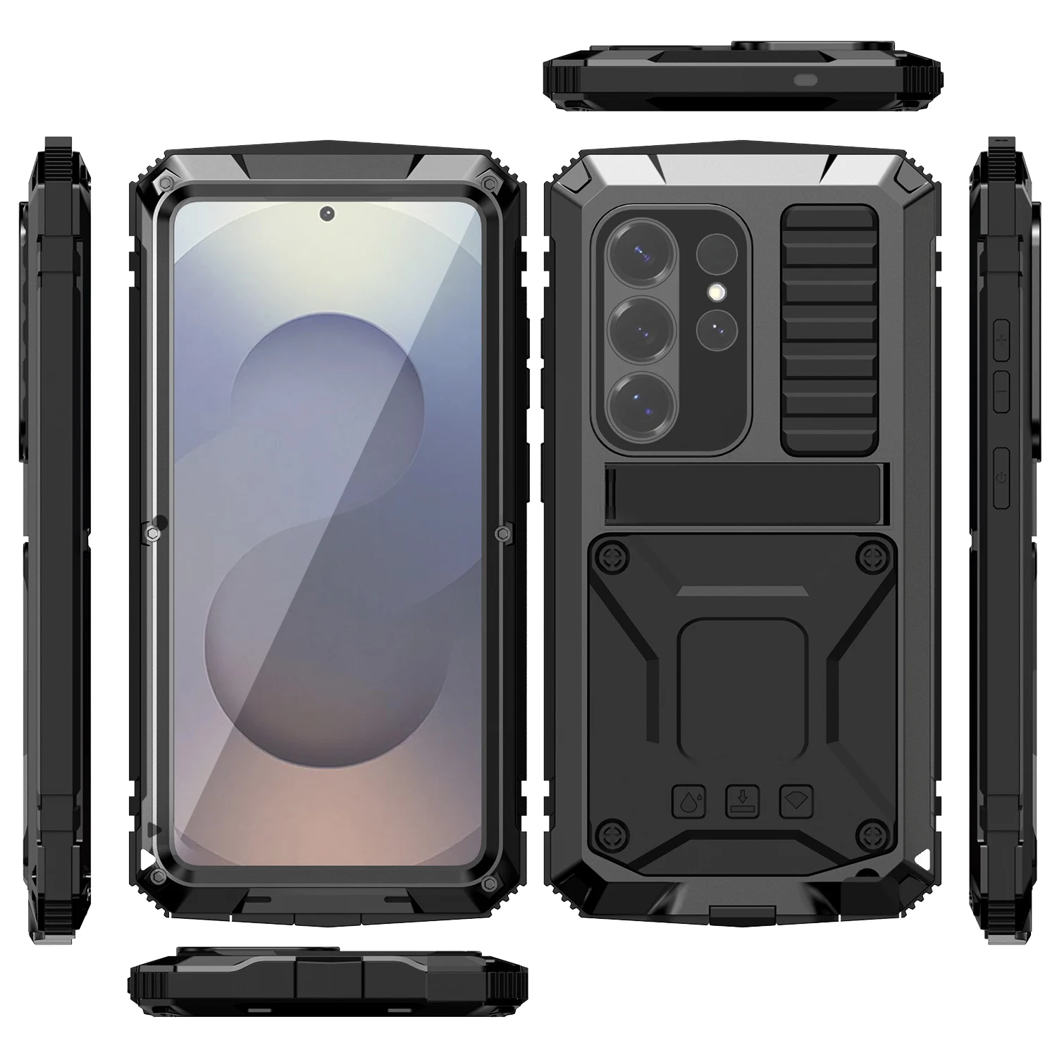 Heavy Duty Armor Metal Phone Case - Enhanced Protection Cover