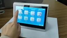 

7" Smart Aluminum Electronic Touch Screen Dual Screen Voting Table Name Card for Conference System