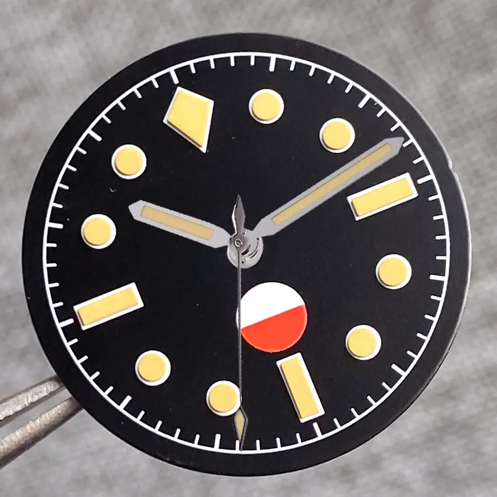 50-Fathoms Fit NH35 NH36 Automatic 29mm Black Watch Dial