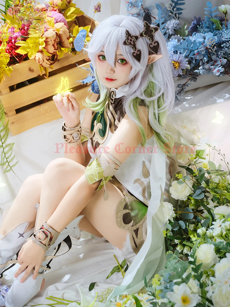 Cocos-sss Game Genshin Impact Nahida Cosplay Costume Game Genshin Impact  Cosplay Lesser Lord Nahida Halloween Costume And Wig - Cosplay Costumes -  AliExpress