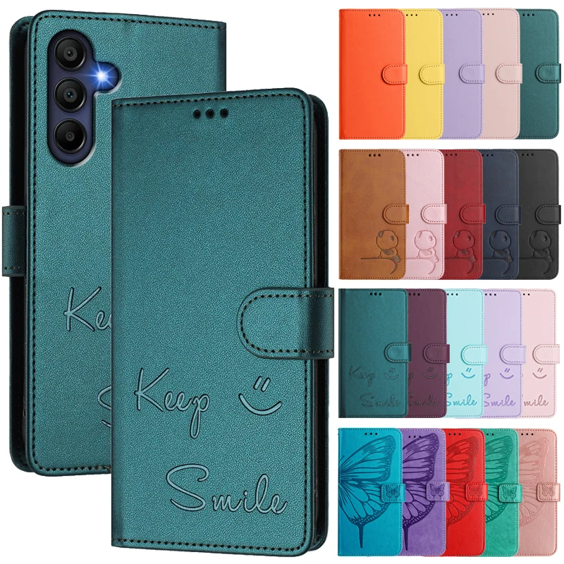Classic Leather Flip Wallet Phone Case for Samsung Galaxy A-Series