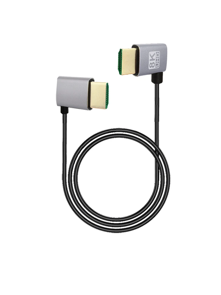 8K 90 degree HDMI 2.1V Cable 8K 60Hz 4K 120Hz 48Gbps EARC ARC HDCP Ultra High Speed HDR for HD TV Laptop Projector PS4 PS5 hdmi cable