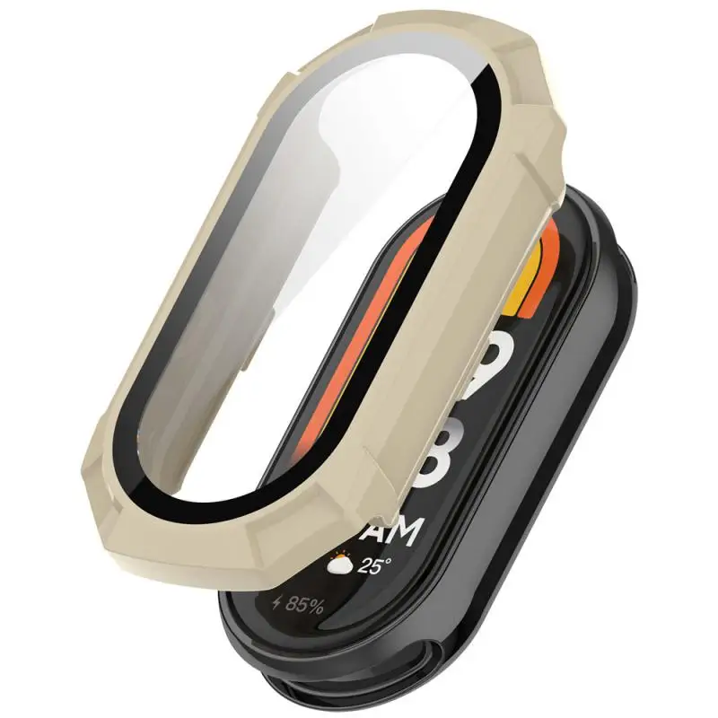 

Стекло и фотоэлемент для Mi Band 8, аксессуар из поликарбоната, универсальный бампер, защитный чехол для Band 8, 7, 6, 5, 4, аксессуары