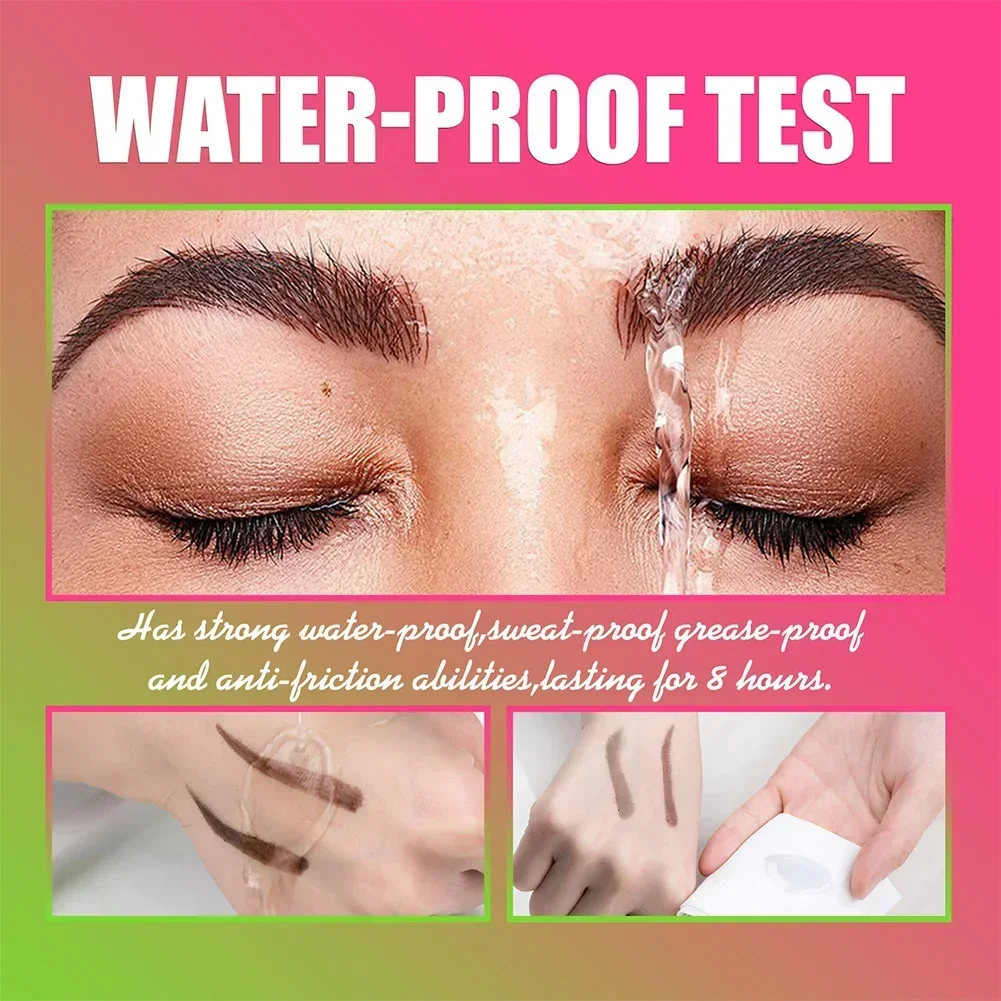 Brush Brow Tint Dye Waterproof Longlasting Black Brown Color Brow Gel Paint Tint Mascara Makeups Tool Brow Enhancer Cream Makeup 4