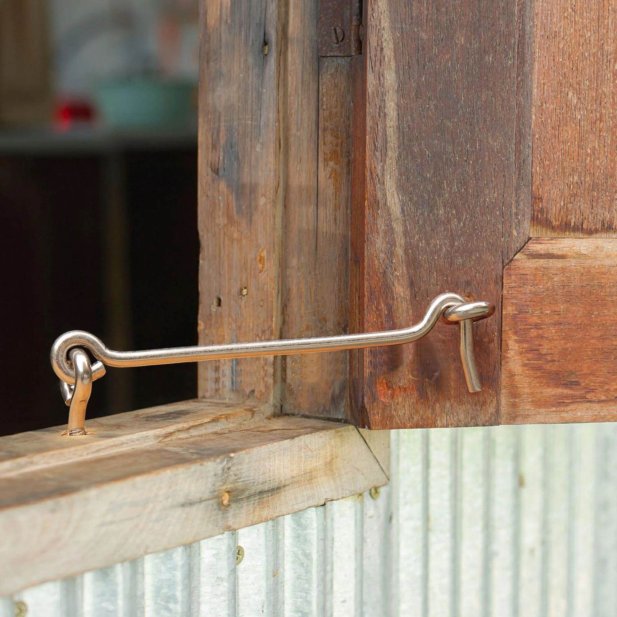 6 In. Cabin Hook Eye Latch Stainless Steel Window Wind Hook For Opening ...