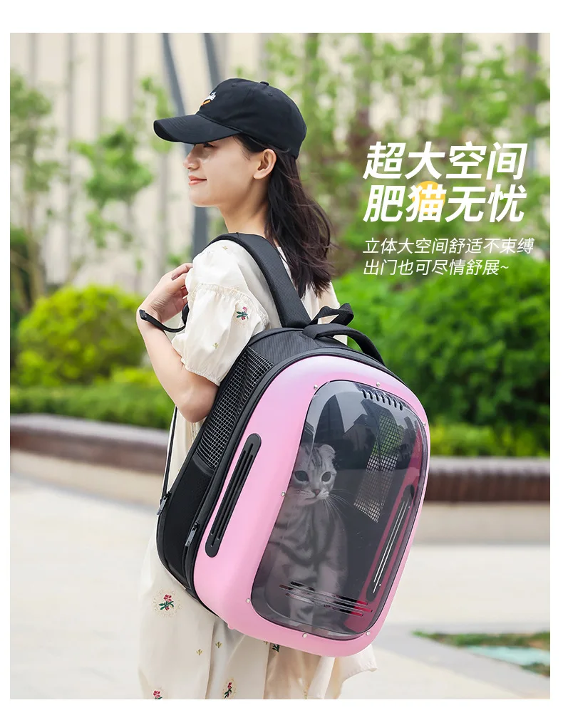 Transparent Transport Carrying Dog Cat Travel Bag