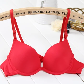 Female Bra Summer Breathable Student Single Breasted Sexy Cute Gathered Smooth Seamless Comfortable Girl's Bra 1