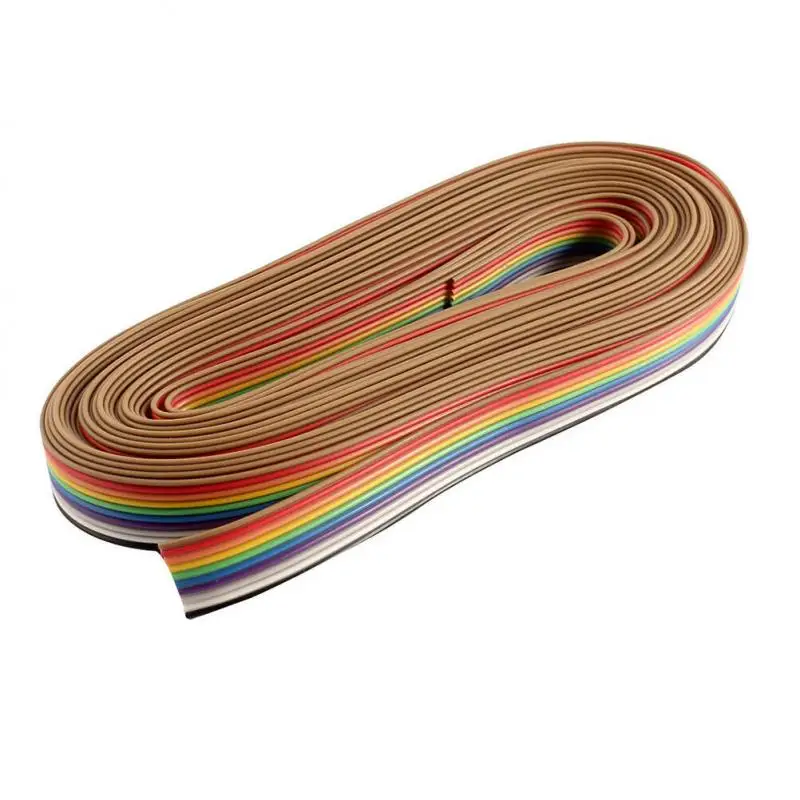 Cavo Piatto IDC 10 Pin Arcobaleno 5 Metri - Eowpower, Per Collegamenti Elettronici