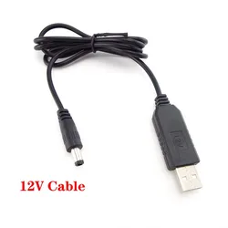 Universal USB to DC Power Boost Adapter Cable with Step - Up Voltage Converter 5.5mm/3.5mm Plug (12V 5.5mm Cable)