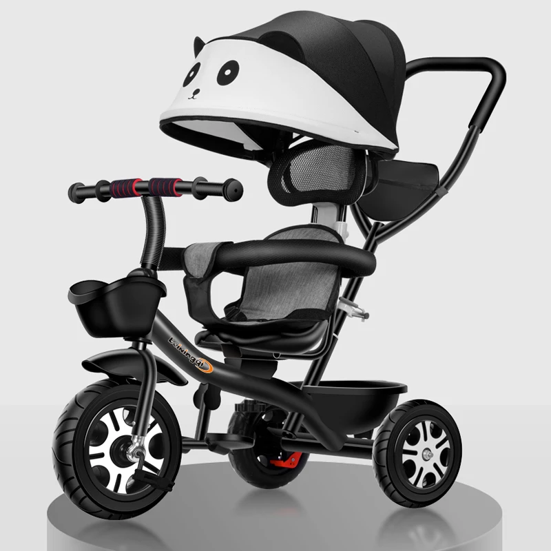 2 In 1 Baby Stroller Children's Tricycle Bicycle Two-Way Three-wheel Kids Bike Toddler Trike Boys Girls Birthday Gift