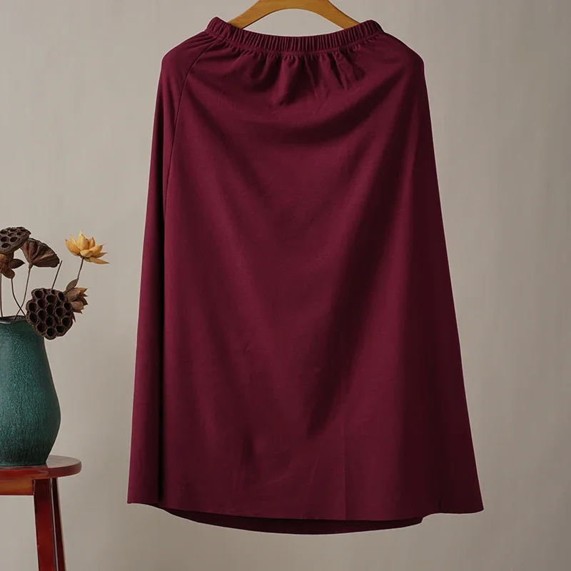Tibetan Buddhist Lama Monk Skirt Tibeta Monk Elastic Inner Skirt Men Buddhism Clothing Summer Winter