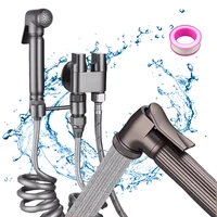 Handheld Bidet Sprayer Set Spray Gun Bathroom Self-Cleaning Handheld Shower Head Bathroom Sprayer with Bathroom Accessories 1