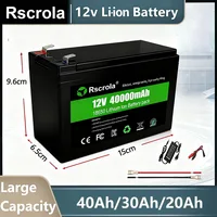 Batterie au Lithium Rechargeable 12V 40Ah, batterie 18650 alimentation cc pour pulvérisateur, haut-parleur Portable, Camping en plein air, voitures jouets 1