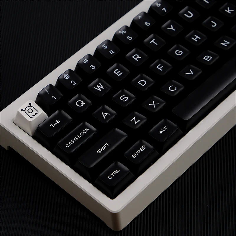 

160 Keys WOB GMK Keycap SA Profile Black White PBT Double Shot Keycaps For Mechanical Keyboard ISO Enter 7U Spacebar GMK67 K500