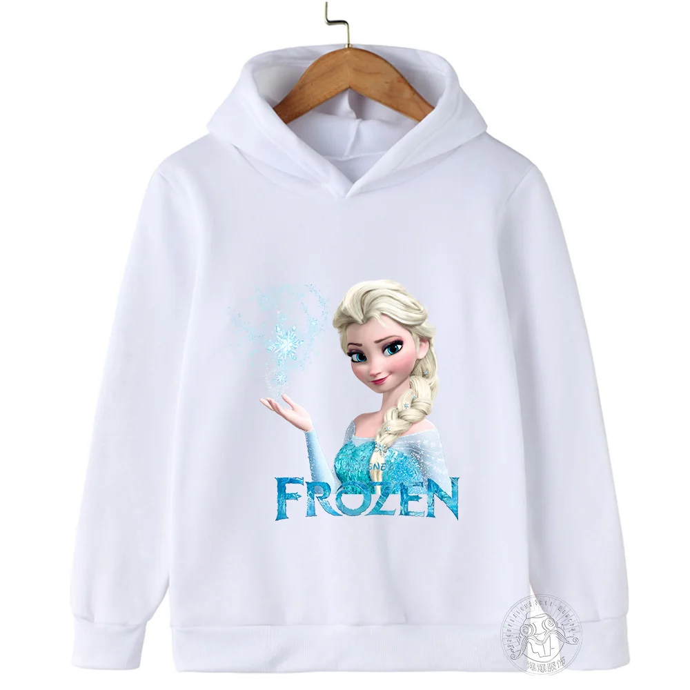 Children hoodie Disney Frozen printing sweater kid princess Elsa pullover long sleeve girls hooded sweatshirt