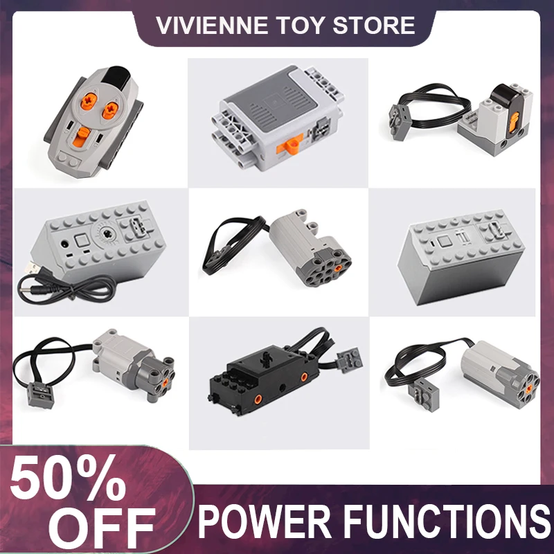 

New MOC Power Functions High Speed Servo L M Motor And Led Light Compatible With LEGO20086 20001 81996 42083 42056 42115