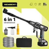 3500W 200Bar Brushless Electric High Pressure Washer Cordless Efficient Car Garden Cleaning Spray Gun ToolFor Makita 18V Battery 1