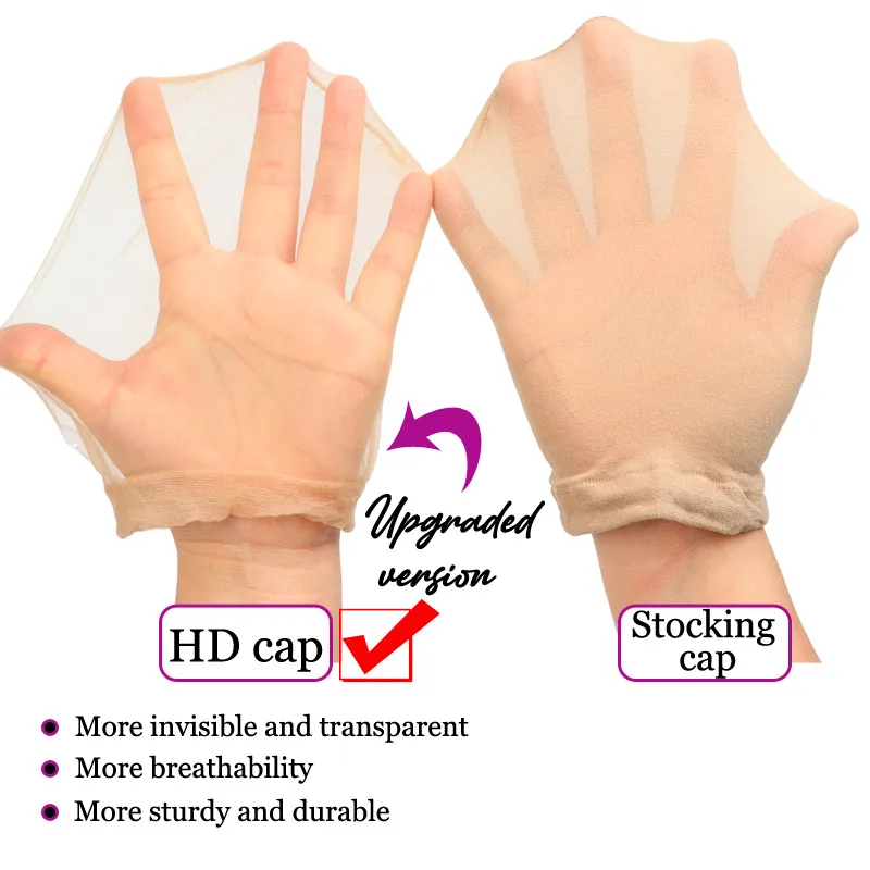 HD Wig Cap Weave Caps 6Pcs Skin Tone Bald Cap Hairnet Skin Tone Realistic Look Hd Scalp Wig Cap For Wigs Bundles Installation 3