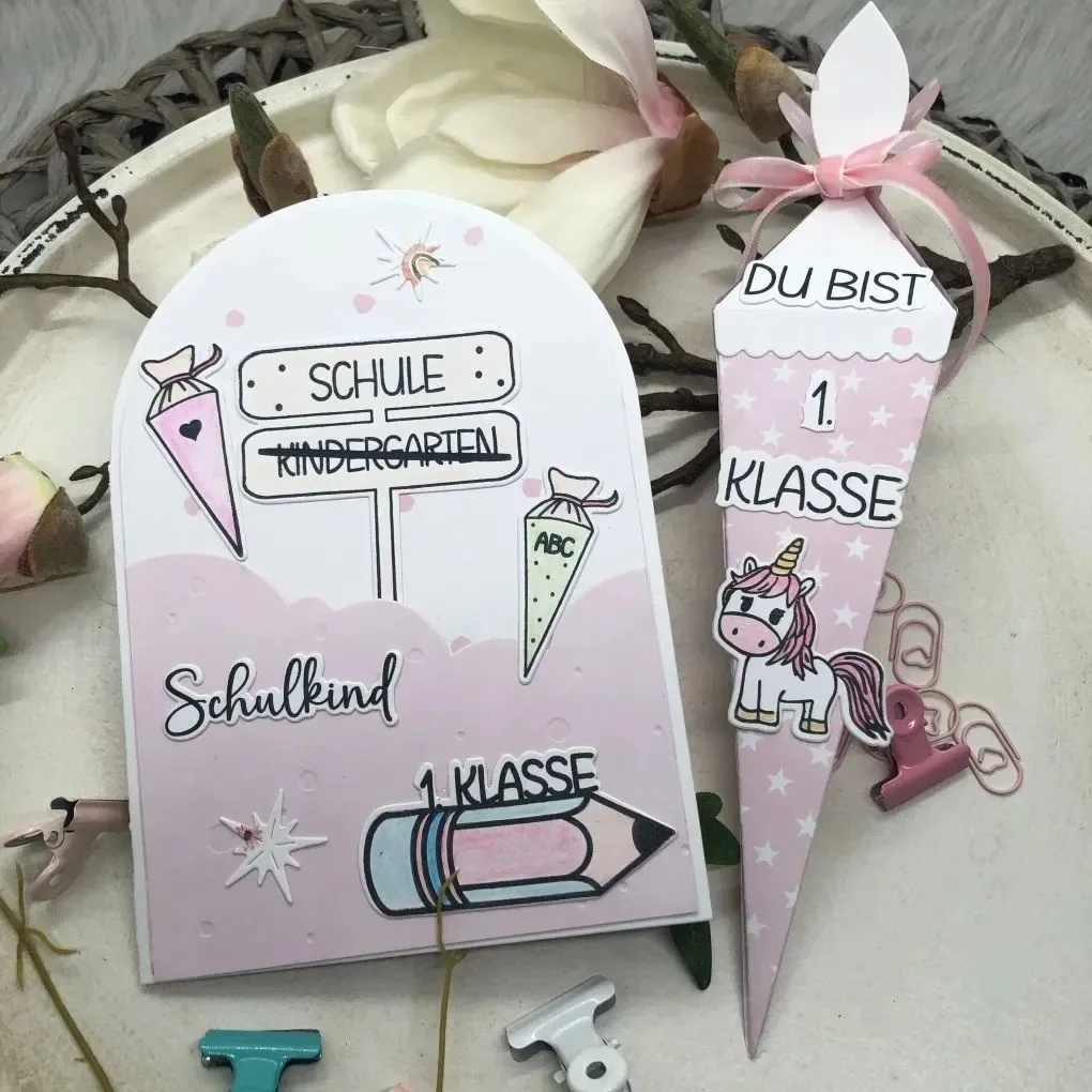 Mmao Craft Metall-Stanzformen, geschnittene Matrizenform, Einsatz für Postkarten, Karten, Sammelalbum, Papier, Basteln, Messerform, Klingenstanzer, Schablonen