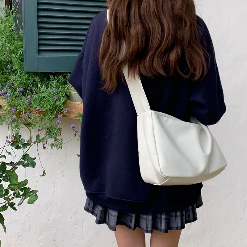 JIAERDI Solid Color Soft Leather Tote Bag Women Leather Large Capacity Shoulder Bag Ladies Everyday Casual Commute Crossbody Bag