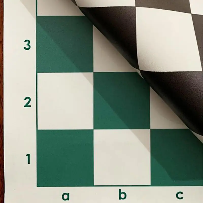 Chess Boards For Adults 64 Grids Tournament Chess Mat Roll Up Board Compact Rollable Chessboard Checkers Folding Board For