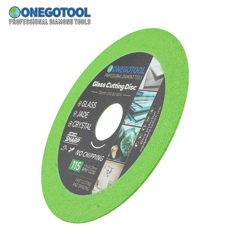 Glass Cutting Disc 100/115/125*22.23mm Ultra-thin Saw Blade Diamond Jade Wine Bottle Ceramic Polish Angle Grinder Machine 1Pcs