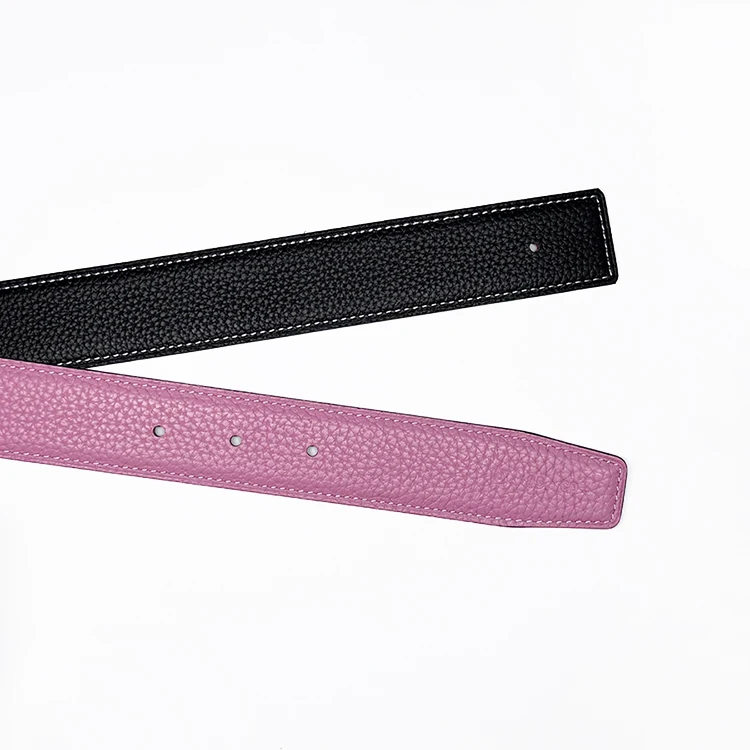 2026 WITHOUT BUCKLE Ciartuar 3.8cm strap new design for men women belt high quality cowskin genuine leather two sides
