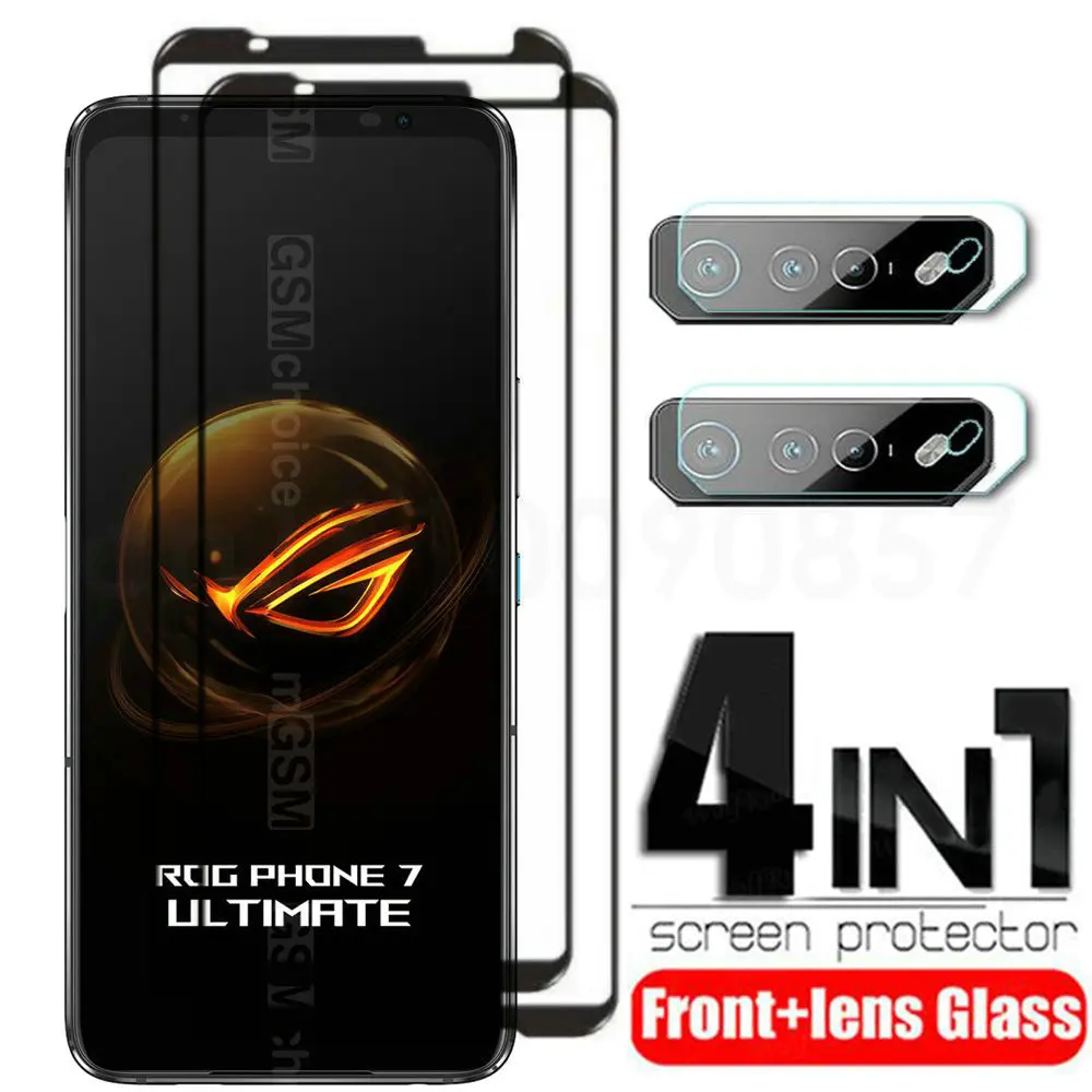 Fotocamera + Vetro Temperato Per Asus Rog Phone 5 5S Pro Vetro Proteggi Schermo Antideflagrante Per Asus Rog Phone 7 7 Ultimate Lens