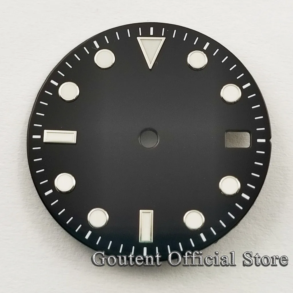 Goutent 28.5mm Sterile Watch Dial Black/White/Blue/Green Fit NH35/NH36 ETA2824/2836 Miyota 8205/8215/821A DG2813/3804 Movement