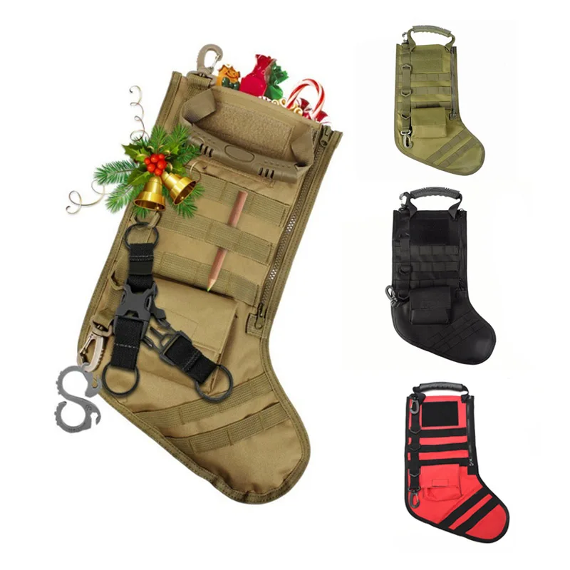 

Tactical Molle Stocking Christmas Gift Sock Pack Outdoor Hunting Airsoft Military Magazine Dump Drop Pouch Utility Storage Bag