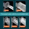 Xiaomi 5 Mode Adjustable High Pressure Shower One-key Stop Water Massage Shower Head Water Saving Black Shower Bathroom Parts 3