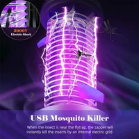 Lampe anti-moustiques, répulsif d'insectes, sans rayonnement, silencieux, piège à insectes électrique, recharge USB, répulsif anti-moustiques d'extérieur 4