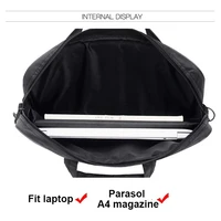 15.6 pouces 17 pouces pochette d'ordinateur affaires portables en Nylon sacs à main ordinateur Portable épaule porte-documents fermeture éclair antivol épaule Style Simple 3