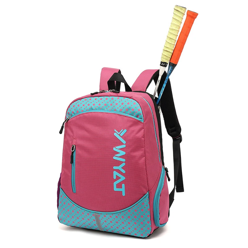 YWYAT Racquet Bag for Children Kids 2-3 Rackets with Shoe Compartment Multifunctional Sports Bags Badminton Backpack