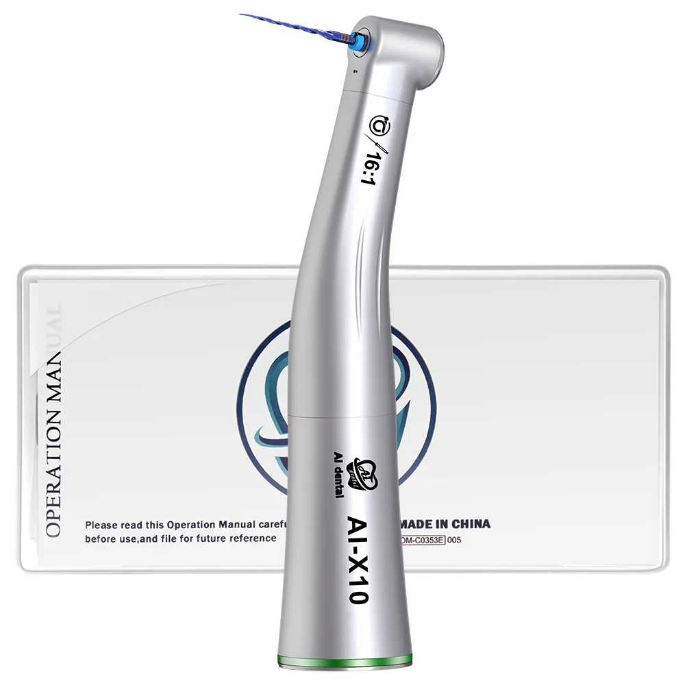 AI-X95/X25/X15/X65 Internal Water Low Speed Contra Angle Handpiece Dental E-Type Air Motor Oral Hygiene Equipment Non-optic