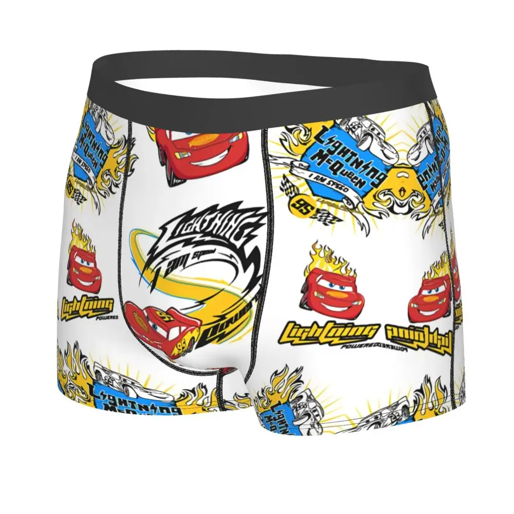 Custom Lightning McQueen Car Collage Boxers Shorts Men's Briefs Underwear Cool Underpants