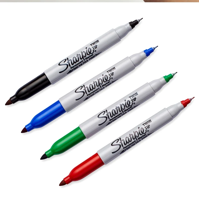 12-Pack Dual Tip Waterproof Permanent Markers