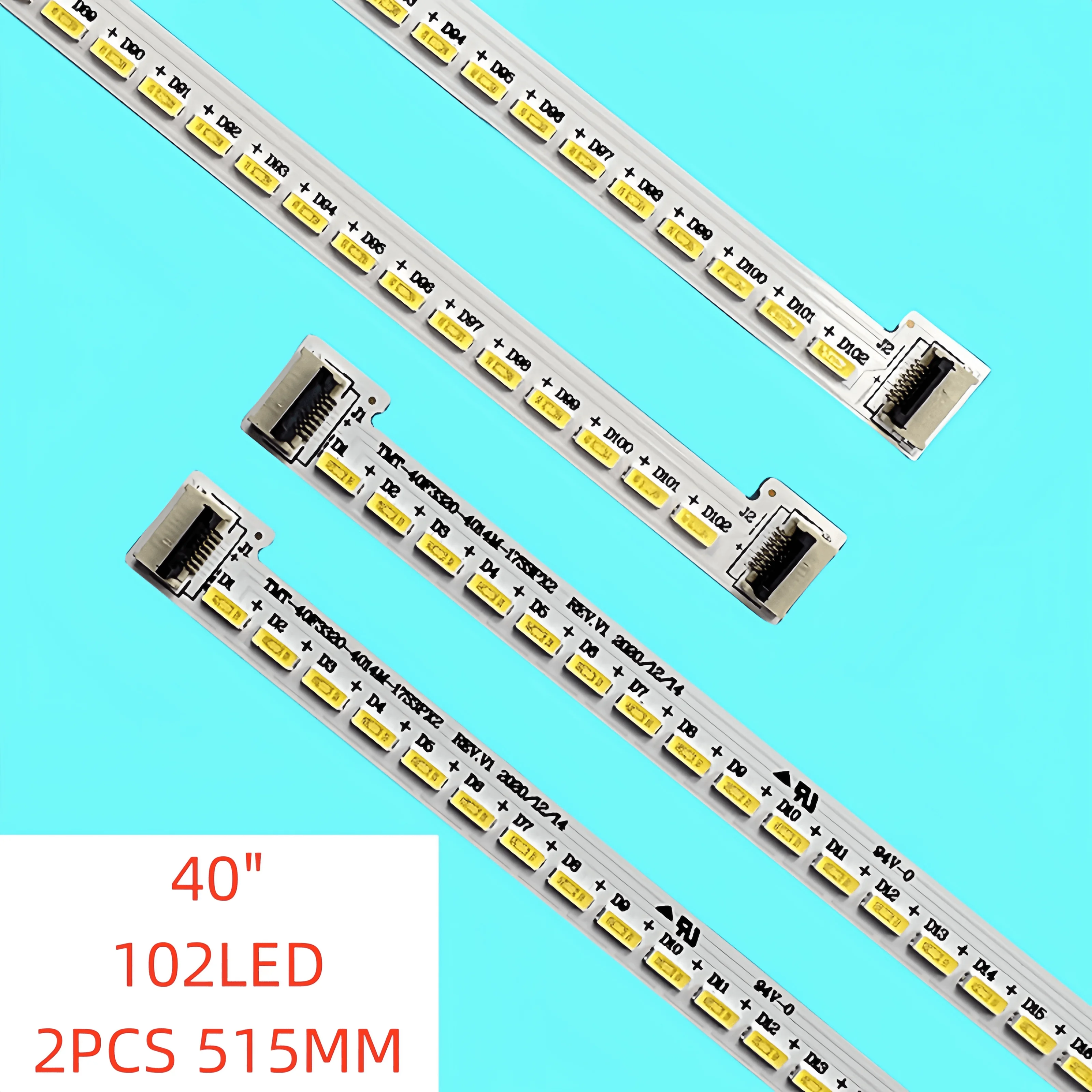 2pcs/set 102LED 515MM NEW LED Backlight Strip for TCL L40F3320-3D 67-H96205-3A0 TMT-40F3320-4020M-17S3PX2