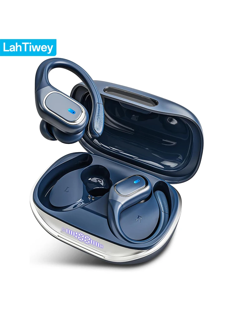 Description Picture 2 of itemWireless Bluetooth Headphones for Running,IPX7 Bluetooth 5.3 Earphones with 80 Hrs Playtime and LED Power Display for Game Gym