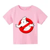 Summer Boys/Girls 4-14t Cartoon Cotton Funny Ghostbusters Game Print Short Sleeve Children T-Shirt 4